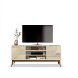 Rack com portas para Tv de até 65' Off/White